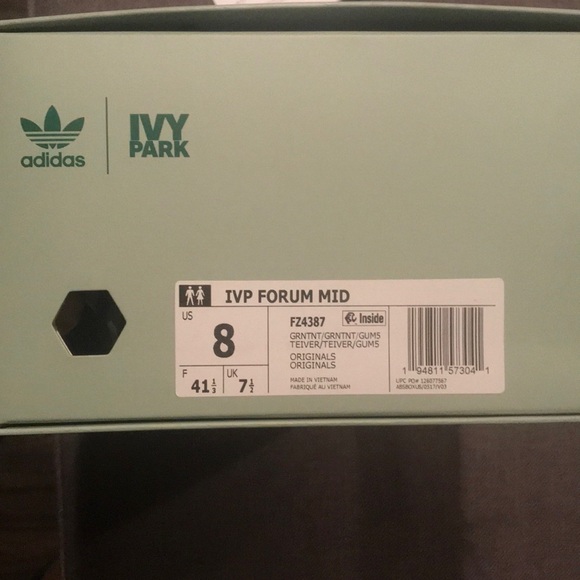 Ivy Park Adidas Forum MINT GREEN BNIB - Picture 2 of 6